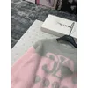 CE23 Autumn/winter New Colored Triumphal Arch Jacquard Large Pink Gray Fashion Versatile Sweater Women's Knitwear