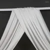 Decoração de festa cor sólida pano de fundo casamento arco drapeado chiffon cortina para banquete fundo cortina tule pendurado decoração