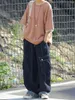 Mannen Broek Harajuku Vintage Losse Multi Pocket Cargo Mannen Jeans Veelzijdige 2024 Wijde Pijpen Werkkleding Japanse Streetwear