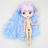 ICY DBS Blyth doll white skin dark joint body custom blue hair pink matte face 16 bjd toy anime girls 240129