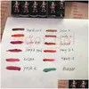 Губная помада New Kl Brand 12 цветов Lip B Make Up Длительный увлажняющий блеск для губ Косметика Корабль Прямая доставка Здоровье Красота Макияж губ Ottyw