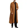 Vêtements ethniques Musulman Moyen-Orient Manches longues pour hommes Ramada Robe Arabe Col montant Emborider Islamique Kaftan Thawb Maxi-Musulman Dubaï