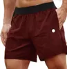 أسلوب جديد Lulus Men Yoga Sports Shorts في الهواء الطلق للياقة سريعة الجافة لولوليمنز صلبة ألوان غير رسمية ربع بانت