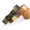 Bedelarmbanden Muzieknoot Lederen Armband Vintage Handgemaakte Gevlochten Bangle Manchet Voor Mannen Vrouwen Hip Hop Sieraden Will En Sandy Drop Dhszx