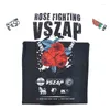 Homens Camisetas Vszap Rose Manga Curta Roupas de Secagem Rápida Treino Elástico T-shirt Muay Thai MMA Esportes Luta Boxe Casual Running