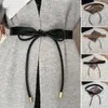 Kemerler Kemer Ayarlanabilir Sahte Deri Dikişli Kadın Bel Kazak Elbise İçin Bel Dekorasyon Dekorasyon Anti-kayma Hafif Dar