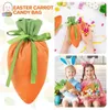 UPS Easter Eggs Carrot Carrot Party-Day-Day Party Taving Candy Gift Draysring Bag Decorations Cookie Snack Storage-Bag Z 2.6