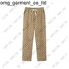 2024ss Autumn mens pants designer luxury khaki green sweatpants joggers Jacquard leg Pant Double letter Casual letters Trousers casual trouser pants