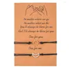 Charm Bracelets 2PCS/Lot Couple Bracelet Secret Love Confession Weave Leather Rope For Men&Women Jewelry Metaphor Gift