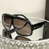 Tf Дизайнерские солнцезащитные очки Негабаритные солнцезащитные очки в стиле мундштука Высококлассная версия Очки Женские ацетатные оправы Современная элегантность Мужские очки