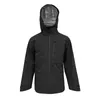 Jaqueta esportiva impermeável de 3 camadas com capuz para homens corta-vento mantém o calor S-L 100% poliéster tecnologia DWR 240202