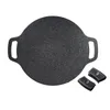 Pannor BBQ Grill Pan Non-Stick Cooking Pot Kitchen Bakeware (Black)