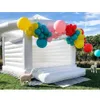 wholesale High quality funny PVC inflatable wedding bounce castle party jumping Castles white Adult Kids bouncy house