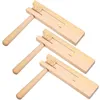 木製のマトラカブロックメーカー回転ラチェットサウンドおもちゃノイズ楽器教育玩具子供向け240118