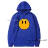Draw Men's Hoodie Yellow Smiley Face Letters Print Sweatshirt Women's Tshirt Quality Cotton Trend Long Sleeve Hoodies High Street Casual Draw 259