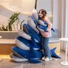 45 см ~ 120 см мягкая игрушка-кит океан животное синий подводный гигантский кит плюшевая подушка для детей подарок на день рождения 240123