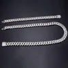 Voaino Aangepaste Link Chain Hiphop Sieraden Ketting Heren 925 Sterling Zilveren Moissanite Cubaanse Ketting