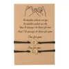 Charm Bracelets 2PCS/Lot Couple Bracelet Secret Love Confession Weave Leather Rope For Men&Women Jewelry Metaphor Gift