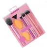 Makeupborstar Makeups Brush and Egg Set for Foundation Powder Blush Eyeshadow Kabuki Mix Real Tips Tools Tools