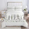 Bedding Sets Luxury Set King Queen Euro Duvet Cover Pillow Case Bed Linens Quilt 220x240 240x260 Rustic Flower Leaf