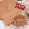 Envoltório de presente Cartão romântico carta de amor vintage envelopes de papel botão envelope kraft