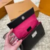 أنيقة Womenshoulder 20 سم جلدية كلاسيكية طبعة اليد المطبوعة ملونة حزام الكتف مكياج Crossbody كيس الأميرة الأميرة