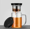 Water Bottles 500ml Glass Cup Tea Infuser Mug Large Borosilicate With Stainless Steel Home Office Coffee Drinkware