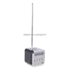 Rádio Tdv26 Mini Fm Alto-falantes portáteis digitais Wreceiver Suporte Cartão TF Linha embutida na interface de entrada O U Disk 230830 Drop Deliver Dhcma