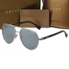 Designer Fashion GGities Lunettes de soleil Hommes Lunettes Factory Lunettes Lentilles en forme de pêche Antidérapant Nez Reste Double Faisceau Métallique Casual Vacances Hommes Femmes Lunettes de soleil