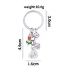 Keychains Family Love Thanksgiving Day Keychain Mormor födelsedagspresent Keyring för fars mors