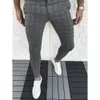 Pantalon Cargo pour hommes, coupe Slim, jambe droite, mode pantalon de survêtement décontracté, Streetwear, pantalon crayon pour hommes d'affaires 240127
