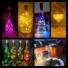 5pcs بار LED زجاجة النبيذ الزجاجة الأضواء الأضواء العطلة الزخرفة إكليل الأضواء الجنية