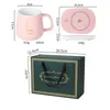 Tasse à café chauffe-tasse chauffe-tasse dessous de verre température constante chauffage USB tapis électrique ensemble lait thé eau maison bureau cadeau 240130