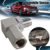 Sensores de carro O2 Sensor de oxigênio extensor 90 graus ou 45 catalítico 02 espaçador bung conversor extensão w6e4 drop delivery mobiles motorc dhcjg