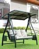 Mobília de acampamento cadeira de balanço ao ar livre duplo adulto interior rattan jardim villa