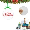 Schlüsselanhänger 52 Stück Acryl Weihnachtsornament leer mit Loch klare transparente Scheibe DIY Urlaub Tags Dekoration
