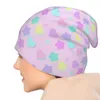 Boinas Corazones Y Estrellas De Caramelo!Versión rosa.Gorro de punto Playa Rugby Golf Mujer Hombre