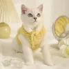 Cat Costumes Pet Clothing Winter Warm Hair Prevention Dog And Nightgown Supplies Two Pant Legs