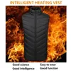 Men USB Infrared 9 Heating Areas Vest Jacket Men Winter Electric Heated Vest Waistcoat For Sports Hiking Oversized S-2XL 240125