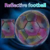 Bolas de futebol refletivas de tamanho 4/5, acessórios de futebol, bola de futebol, menino, luminoso, brilho noturno, equipamento de treinamento de futebol para estudantes 240127