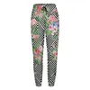 Pantalon pour femme Tropical Flamingo Baggy Femme Géométrique Imprimé Floral Pantalon de survêtement Motif d'automne Mode coréenne Pantalon grande taille Idée cadeau