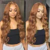 Perruque Lace Front Wig naturelle Body Wave, cheveux naturels, blond gingembre, 13x6, 13x4, transparente, HD, noir naturel, brun, 240130