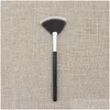 Makeup Brushes 1 PCS Professional Fan Brush Blending Highlighter Contour Face Face Powder Rose Gold Cosmetic Beauty Tools Drop Delive Otjk5