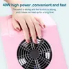 40W Pink or white Nail Dust Collector Nail Suction Fan Nail Dust Vacuum Cleaner Machine with 2 Dust Collecting Bag Salon Tools240129