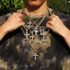 Hiphop isade ut tennisskors hänge halsband för män steampunk guldpläterad CZ-kedja på nacke lyxdesignsmycken S-OHP003 240131