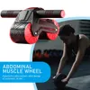 Abdominal Muscle Wheel with Kneeling Pad Color Random Durable Exercise Roller Safe Silent Multifunctional for Home Gym 240127