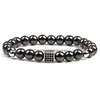 Beaded Black Diamond Zircon Box Magnet Beads Strands Bracelet Wristband Cuff Women Men Fashion Jewelry Drop Delivery Bracelets Dhbcz