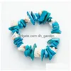 Bracelets de charme Cristal Naturel Irregar Gravier Bracelet Couleurs Bonbons Pour Femmes Bijoux Livraison Directe Dhuem