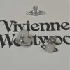 Projektant Viviane Westwoods Biżuter Viviennr New Western Cesarzowa Dowager Srebrna igła biała jade