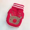 Hondenkleding Kerstmis Rendier Kat Trui Puppy Gebreide jas Warme kleine hondenkleding voor Chihuahua Teddykostuum